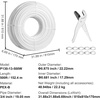 image:imageVEVOR Oxygen NonBarrier PEX Tubing 300 Ft White 34 Inch PEX Pipe Radiant Heat Floor EVOH PexB Heat Durable Plumbing Flexible for Residential Commercial Heating PlumbingWhite