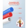 image:imageVEVOR PEX Ball Valve 10 Pieces 12 in PEX Brass Ball Valve PEX Full Port Brass Ball Valves Quarter Turn Hot Red Cold Blue PEX Full Port Ball Valve for Kitchen Hydronic Heating Bathroom