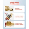 image:imageVEVOR PEX Ball Valve 10 Pieces 12 in PEX Brass Ball Valve PEX Full Port Brass Ball Valves Quarter Turn Hot Red Cold Blue PEX Full Port Ball Valve for Kitchen Hydronic Heating Bathroom