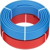 image:imageVEVOR PEX Pipe 34 Inch 100 Feet NonOxygen Barrier PEXA Flexible Pipe Tubing for Potable Water for HotCold Water amp Easily Restore Plumbing Applications with Free CutterWhite  Pipe Tubing for Potable  Hot  Cold Water amp Easily Restore Plumbing Applications with Free Cutter WhiteBlueRed