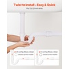 image:imageVEVOR PTrap 112 Inch P Trap Sink Drain Pipe Kit with Threaded Adapter and TPU LeakResistant Washers PP Plastic Pipe Basin Waste Kit Under Sink Plumbing for Kitchen Bathroom Sewer Drain White