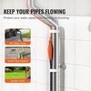 image:imageVEVOR Pipe Heating Cable 24FT 7WFT Heat Tape for Pipes with Builtin Thermostat Water Pipe Heat Cable Protects PVC Hose Metal and Plastic Pipe from Freezing3FT