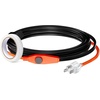 image:imageVEVOR Pipe Heating Cable 24FT 7WFT Heat Tape for Pipes with Builtin Thermostat Water Pipe Heat Cable Protects PVC Hose Metal and Plastic Pipe from Freezing12FT