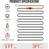 image:imageVEVOR Pipe Heating Cable 24FT 7WFT Heat Tape for Pipes with Builtin Thermostat Water Pipe Heat Cable Protects PVC Hose Metal and Plastic Pipe from Freezing3FT