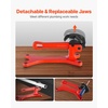 image:imageVEVOR Portable Pipe Vise Lightweight Aluminum Pipe Clamp for 18 to 112 Pipe Quick Grab SelfAdjusting Wrench for Pipe Cutting Threading Clamping Ideal for Plumbing Repair  Lightweight and Durable for Onsite Plumbing Installation Repair and Maintenance