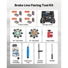 image:imageVEVOR Professional Brake Line Flaring Tool 45 Degree Double Flare Bubble Flare Tool Kit for 316 14 516 38 Copper Aluminum Thin Steel Tubes45  37 Degree