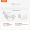 image:imageVEVOR Rain Gutter Downspout Extensions 2Pack Flexible Downspout Extender Down Spout Drain Extension Extendable from 22 to 63 Gutter Extensions with Adapters for Rainwater Drainage WhiteWhite