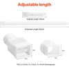 image:imageVEVOR Rain Gutter Downspout Extensions 2Pack Flexible Downspout Extender Down Spout Drain Extension Extendable from 22 to 63 Gutter Extensions with Adapters for Rainwater Drainage WhiteWhite