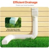 image:imageVEVOR Rain Gutter Downspout Extensions 2Pack Flexible Downspout Extender Down Spout Drain Extension Extendable from 22 to 63 Gutter Extensions with Adapters for Rainwater Drainage WhiteWhite