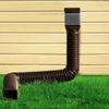image:imageVEVOR Rain Gutter Downspout Extensions 2Pack Flexible Downspout Extender Down Spout Drain Extension Extendable from 22 to 63 Gutter Extensions with Adapters for Rainwater Drainage WhiteBrown2Pack