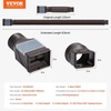 image:imageVEVOR Rain Gutter Downspout Extensions 2Pack Flexible Downspout Extender Down Spout Drain Extension Extendable from 22 to 63 Gutter Extensions with Adapters for Rainwater Drainage WhiteBrown2Pack