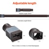 image:imageVEVOR Rain Gutter Downspout Extensions 2Pack Flexible Downspout Extender Down Spout Drain Extension Extendable from 22 to 63 Gutter Extensions with Adapters for Rainwater Drainage WhiteBrown2Pack
