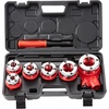 image:imageVEVOR Ratchet Pipe Threader Kit with 3 Dies 12 NPT 34 NPT 1 NPT Ratcheting Pipe Threading Tool Portable Pipe Threader Set with Storage Case for Plumbing Installation and Repair14  114
