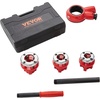 image:imageVEVOR Ratchet Pipe Threader Kit with 3 Dies 12 NPT 34 NPT 1 NPT Ratcheting Pipe Threading Tool Portable Pipe Threader Set with Storage Case for Plumbing Installation and Repair12  1