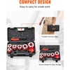 image:imageVEVOR Ratchet Pipe Threader Kit with 3 Dies 12 NPT 34 NPT 1 NPT Ratcheting Pipe Threading Tool Portable Pipe Threader Set with Storage Case for Plumbing Installation and Repair14  114