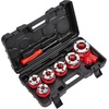 image:imageVEVOR Ratchet Pipe Threader Kit with 3 Dies 12 NPT 34 NPT 1 NPT Ratcheting Pipe Threading Tool Portable Pipe Threader Set with Storage Case for Plumbing Installation and Repair14  114
