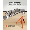 image:imageVEVOR Roller Stand Heavy Duty 2500 LBS Load Capacity Tool Stand  2852 Height Adjustable  Foldable SpaceSaving Design  for Woodworking and Metalworking Long Boards Metal Pipes or BarsHeavy Duty Roller Stand