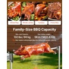 image:imageVEVOR Rotisserie Grill 56in Electric Rotisserie Grill Kit 8 Level Height BBQ Grills Rotisseries Kit with 132 lbs Load Capacity Asador de Puerco Stainless Steel Automatic Grilling Kits for Parties