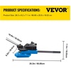 image:imageVEVOR SBG40 Manual Bender HighHardened Steel Scroll Bender Combination of Scroll Radius and Angle Bending Universal Metal Rod Bender For Steel Brass Cooper AluminumLarge
