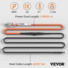 image:imageVEVOR SelfRegulating Pipe Heating Cable 6feet 5Wft Heat Tape for Pipes Freeze Protection Protects PVC Hose Metal and Plastic Pipe from Freezing 120V24 Feet