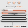 image:imageVEVOR SelfRegulating Pipe Heating Cable 6feet 5Wft Heat Tape for Pipes Freeze Protection Protects PVC Hose Metal and Plastic Pipe from Freezing 120V3FT