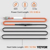 image:imageVEVOR SelfRegulating Pipe Heating Cable 6feet 5Wft Heat Tape for Pipes Freeze Protection Protects PVC Hose Metal and Plastic Pipe from Freezing 120V40FT