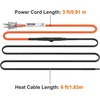 image:imageVEVOR SelfRegulating Pipe Heating Cable 6feet 5Wft Heat Tape for Pipes Freeze Protection Protects PVC Hose Metal and Plastic Pipe from Freezing 120V6 Feet
