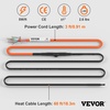 image:imageVEVOR SelfRegulating Pipe Heating Cable 6feet 5Wft Heat Tape for Pipes Freeze Protection Protects PVC Hose Metal and Plastic Pipe from Freezing 120V60 Feet