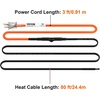 image:imageVEVOR SelfRegulating Pipe Heating Cable 6feet 5Wft Heat Tape for Pipes Freeze Protection Protects PVC Hose Metal and Plastic Pipe from Freezing 120V80 Feet