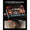 image:imageVEVOR Sewer Camera 656FT Snake Cam with DVR Video Pipe Inspection Equipment 43 inch LCD Screen Industrial Borescope Endoscope Waterproof IP68 with LED Lights for Duct HAVC Drain Pipe Plumbing66ft20m