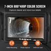 image:imageVEVOR Sewer Camera with 512Hz Locator 100ft Inspection Camera with 7 Screen amp DVR Function IP68 Camera with 12 Adjustable LEDs A 16 GB SD Card for Sewer Line Home Duct Drain Pipe Plumbing165ft50m