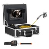 image:imageVEVOR Sewer Camera with 512Hz Locator 100ft Inspection Camera with 7 Screen amp DVR Function IP68 Camera with 12 Adjustable LEDs A 16 GB SD Card for Sewer Line Home Duct Drain Pipe Plumbing98ft30m