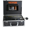 image:imageVEVOR Sewer Camera with 512Hz Locator 100ft Inspection Camera with 7 Screen amp DVR Function IP68 Camera with 12 Adjustable LEDs A 16 GB SD Card for Sewer Line Home Duct Drain Pipe Plumbing100ft