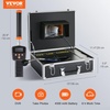 image:imageVEVOR Sewer Camera with 512Hz Locator 100ft Inspection Camera with 7 Screen amp DVR Function IP68 Camera with 12 Adjustable LEDs A 16 GB SD Card for Sewer Line Home Duct Drain Pipe Plumbing100ft