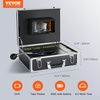image:imageVEVOR Sewer Camera with 512Hz Locator 100ft Inspection Camera with 7 Screen amp DVR Function IP68 Camera with 12 Adjustable LEDs A 16 GB SD Card for Sewer Line Home Duct Drain Pipe Plumbing165ft50m