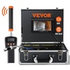 image:imageVEVOR Sewer Camera with 512Hz Locator 100ft Inspection Camera with 7 Screen amp DVR Function IP68 Camera with 12 Adjustable LEDs A 16 GB SD Card for Sewer Line Home Duct Drain Pipe Plumbing100ft