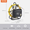 image:imageVEVOR Sewer Camera with 512Hz Locator165 ft50 m SelfLeveling Drain Inspection Camera with 9 1080P HD Screen 36X Zoom Snake Plumbing Camera with Lights12 LED 32GB SD Card for Duct Pipe165ft50m