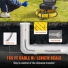 image:imageVEVOR Sewer Camera with 512Hz Locator165 ft50 m SelfLeveling Drain Inspection Camera with 9 1080P HD Screen 36X Zoom Snake Plumbing Camera with Lights12 LED 32GB SD Card for Duct Pipe165ft50m