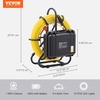image:imageVEVOR Sewer Camera with 512Hz Locator165 ft50 m SelfLeveling Drain Inspection Camera with 9 1080P HD Screen 36X Zoom Snake Plumbing Camera with Lights12 LED 32GB SD Card for Duct Pipe300ft915m