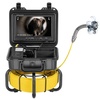 image:imageVEVOR Sewer Camera with 512Hz Locator165 ft50 m SelfLeveling Drain Inspection Camera with 9 1080P HD Screen 36X Zoom Snake Plumbing Camera with Lights12 LED 32GB SD Card for Duct Pipe165ft50m