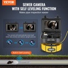 image:imageVEVOR Sewer Camera with 512Hz Locator165 ft50 m SelfLeveling Drain Inspection Camera with 9 1080P HD Screen 36X Zoom Snake Plumbing Camera with Lights12 LED 32GB SD Card for Duct Pipe165ft50m