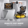image:imageVEVOR Sewer Camera with 512Hz Locator165 ft50 m SelfLeveling Drain Inspection Camera with 9 1080P HD Screen 36X Zoom Snake Plumbing Camera with Lights12 LED 32GB SD Card for Duct Pipe300ft915m