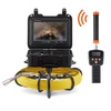 image:imageVEVOR Sewer Camera with 512Hz Locator165 ft50 m SelfLeveling Drain Inspection Camera with 9 1080P HD Screen 36X Zoom Snake Plumbing Camera with Lights12 LED 32GB SD Card for Duct Pipe165ft50m