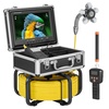 image:imageVEVOR Sewer Camera with 512Hz Locator165 ft50 m SelfLeveling Drain Inspection Camera with 9 1080P HD Screen 36X Zoom Snake Plumbing Camera with Lights12 LED 32GB SD Card for Duct Pipe98ft30m