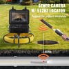 image:imageVEVOR Sewer Camera with 512Hz Locator165 ft50 m SelfLeveling Drain Inspection Camera with 9 1080P HD Screen 36X Zoom Snake Plumbing Camera with Lights12 LED 32GB SD Card for Duct Pipe165ft50m
