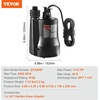 image:imageVEVOR Sump Pump Submersible 13 HP 2450 GPH High Flow 30 ft Head Submersible Water Pump Thermoplastic Sump Pump with 10 ft Power Cord for Draining Water from Pool Garden Pond Basement13 HP