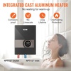 image:imageVEVOR Tankless Water Heater Electric 8KW 240V Black Instant Water Heater LCD Touch Screen Digital Temperature Display Child Security Lock On Demand for Bathroom Kitchen Shower Mall Salon8KW