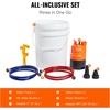 image:imageVEVOR Tankless Water Heater Flushing Kit Water Heater Flush Kit With Efficient Pump 5 Gallon Pail 2 Hoses Wrench and Adapter Anticorrosion37 Gal