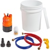 image:imageVEVOR Tankless Water Heater Flushing Kit Water Heater Flush Kit With Efficient Pump 5 Gallon Pail 2 Hoses Wrench and Adapter Anticorrosion5 Gal