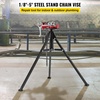 image:imageVEVOR Tripod Pipe Chain Vise 185 Pipe Capacity 364 Length Chain Vise Stand with Portable Folding Steel Legs for Grabbing Supporting and Bending Pipes in Factory Workshop and Home